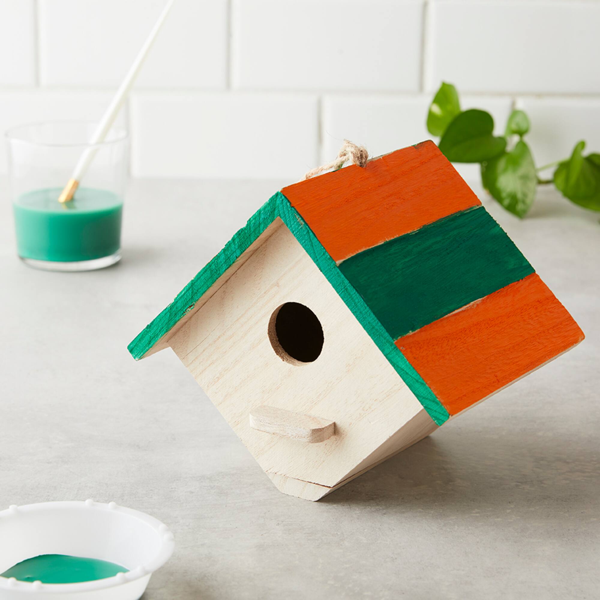 7" Hanging Wood Birdhouse by Make Market®